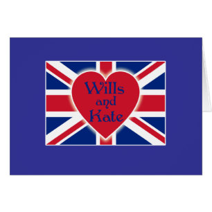 Wills and Kate with Union Jack on Tshirts, Gifts
