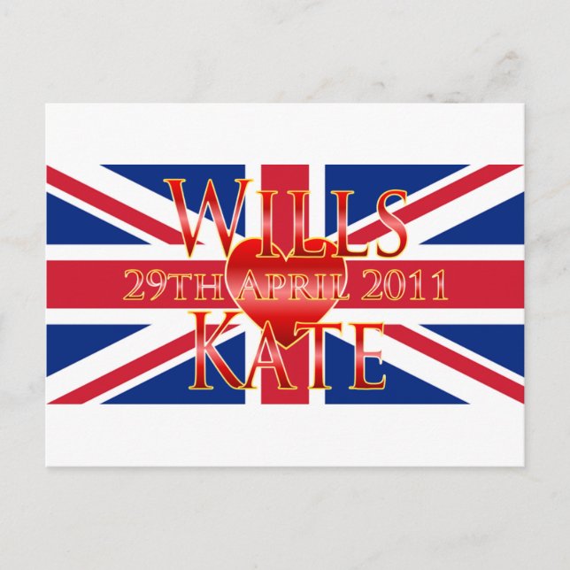 Wills & Kate Postcard (Front)