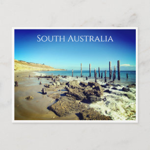 willunga beach pier postcard