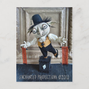 Willy T. Goblin Welcome Halloween Postcard