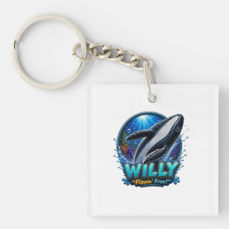 Willy Whale – Flippin’ Free. Funny Key Ring