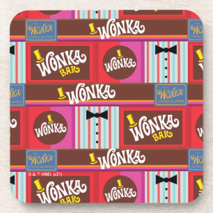 Willy Wonka Candy Pattern Coaster