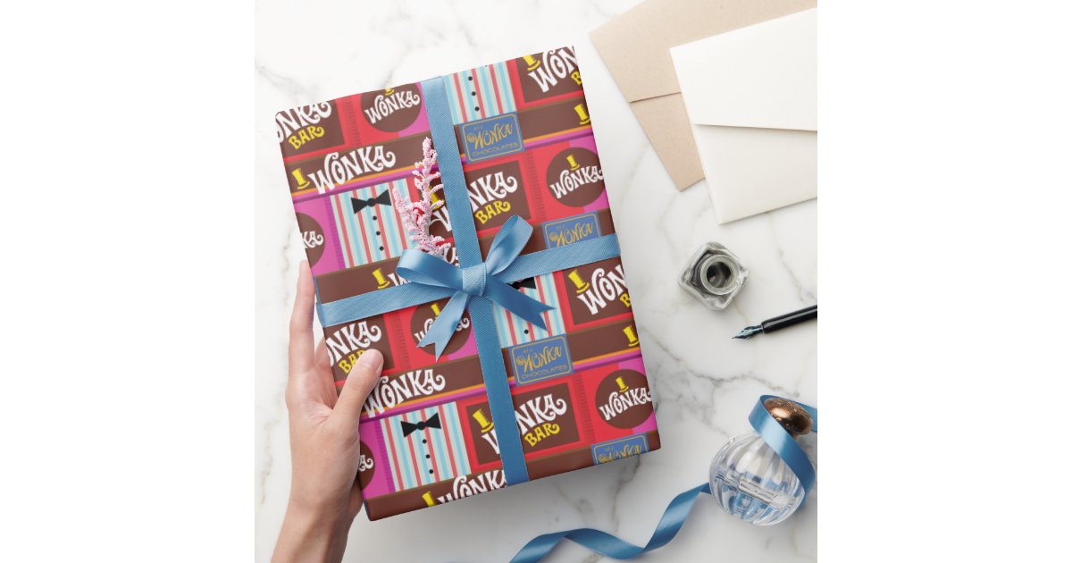 willy-wonka-candy-pattern-wrapping-paper-zazzle