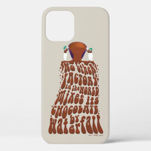 Willy Wonka Chocolate Waterfall Typography iPhone 12 Case