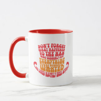 Willy Wonka Hat Typography Mug