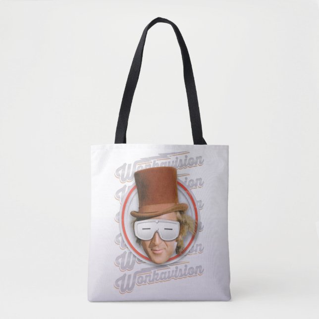Willy Wonka in Wonkavision Goggles Tote Bag (Front)