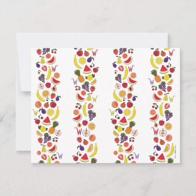 Willy Wonka Lickable Wallpaper Pattern Card (Front)