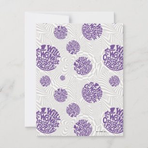 Willy Wonka Logo Psychedelic Graphic Card