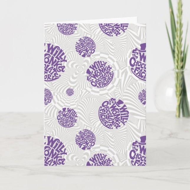 Willy Wonka Logo Psychedelic Graphic Card (Front)