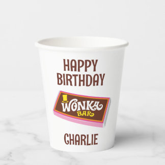 Willy Wonka & the Chocolate Factory Birthday Paper Cups