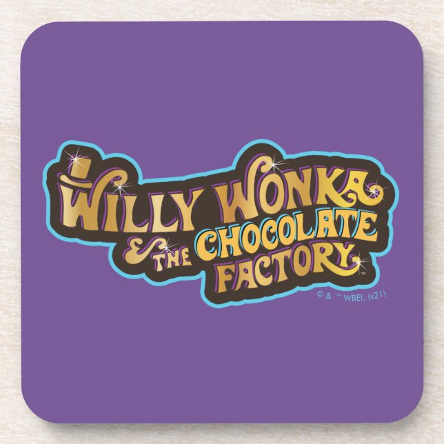 Willy Wonka & the Chocolate Factory Logo Coaster (Front)