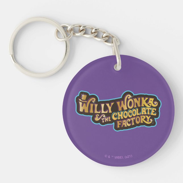 Willy Wonka & the Chocolate Factory Logo Key Ring (Front)