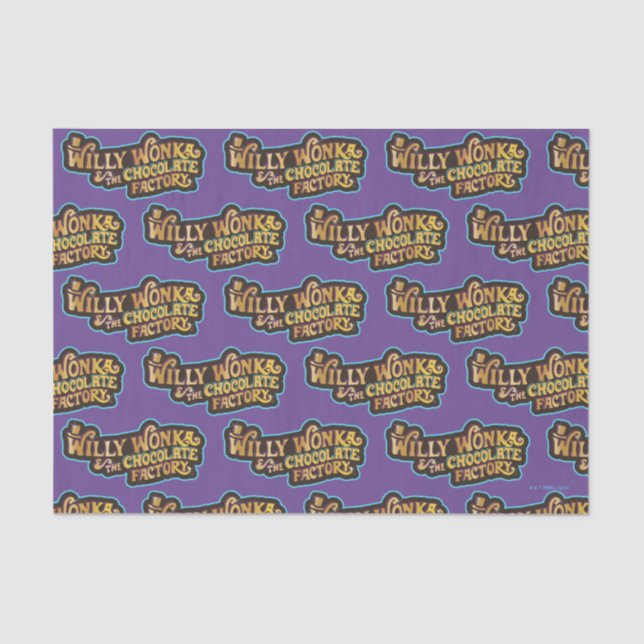 Willy Wonka & the Chocolate Factory Logo Tissue Paper (Front)