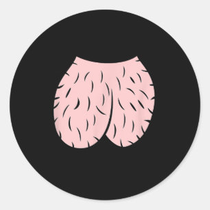 Willyhead Nuts Men Funny Joke Halloween Costume Classic Round Sticker