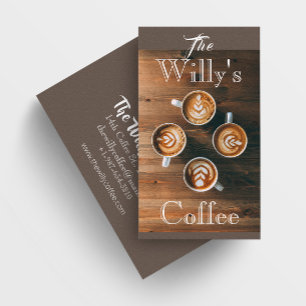 Willy's Coffee Shop Business Card