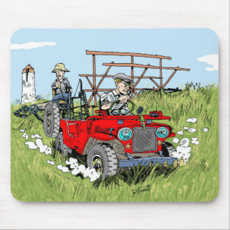 Willys rug jeep CJ2A Mouse Pad