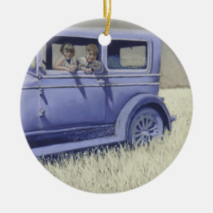 Willys Whippet Ceramic Tree Decoration