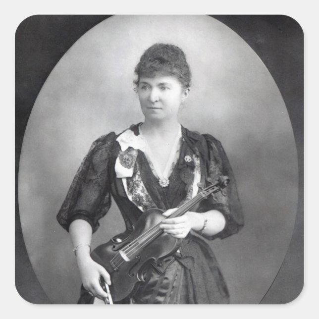 Wilma Norma Neruda, Lady Halle Square Sticker (Front)