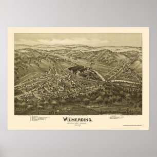 Wilmerding, PA Panoramic Map - 1897 Poster