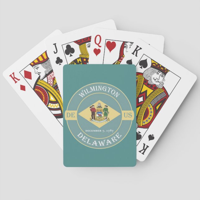 Wilmington Delaware Playing Cards (Back)