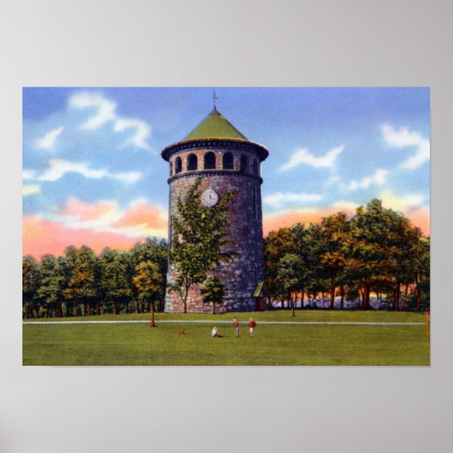 Wilmington Delaware Rockford Park Water Tower Poster (Front)