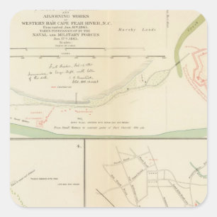 Wilmington, Ft Caswell, Smith's Island, Augusta Square Sticker