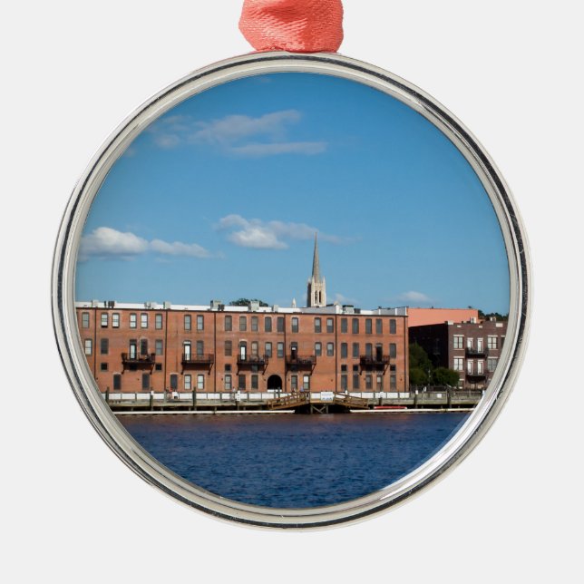 Wilmington NC Riverfront Metal Tree Decoration (Front)