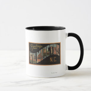 Wilmington, North Carolina - Large Letter Scenes Mug