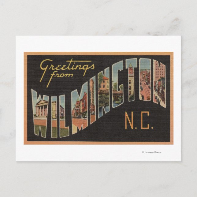 Wilmington, North Carolina - Large Letter Scenes Postcard (Front)