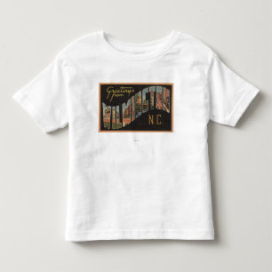 Wilmington, North Carolina - Large Letter Scenes Toddler T-Shirt