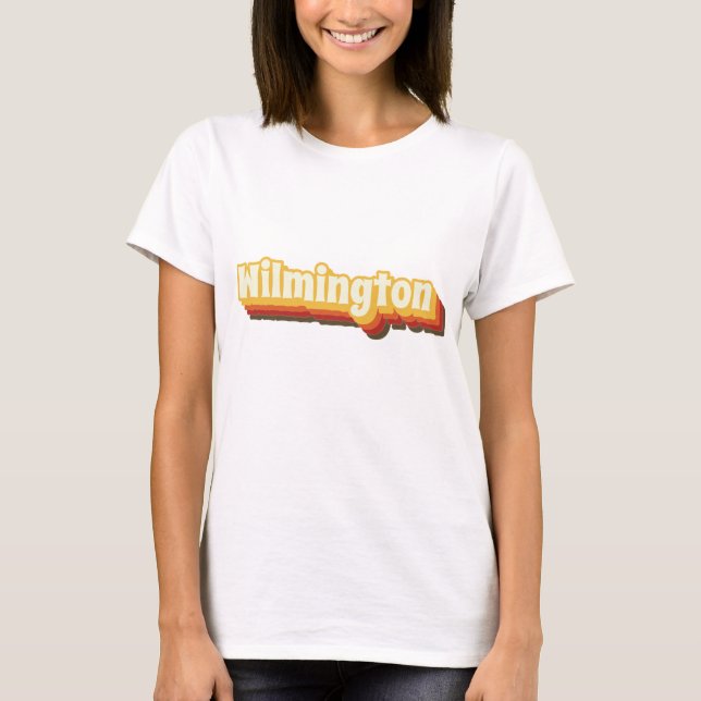 Wilmington Retro Vintage Text T-Shirt (Front)
