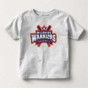Wilshire Warriors Baseball League Logo Toddler T-Shirt