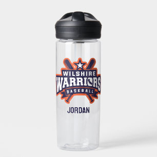 Wilshire Warriors Baseball League Logo Water Bottle