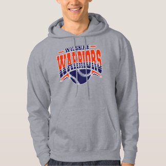 Wilshire Warriors Navy Baseball Logo Hoodie