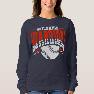 Wilshire Warriors White Baseball Logo Sweatshirt