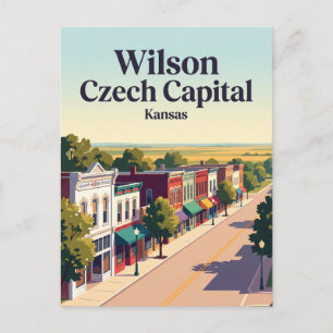 Wilson Czech Capital, Kansas Postcard