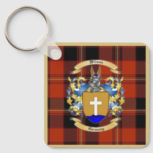  Wilson Family Crest Keychain (Front)