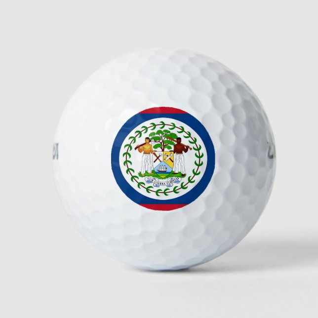 Wilson Golf Ball with flag of Belise (Front)