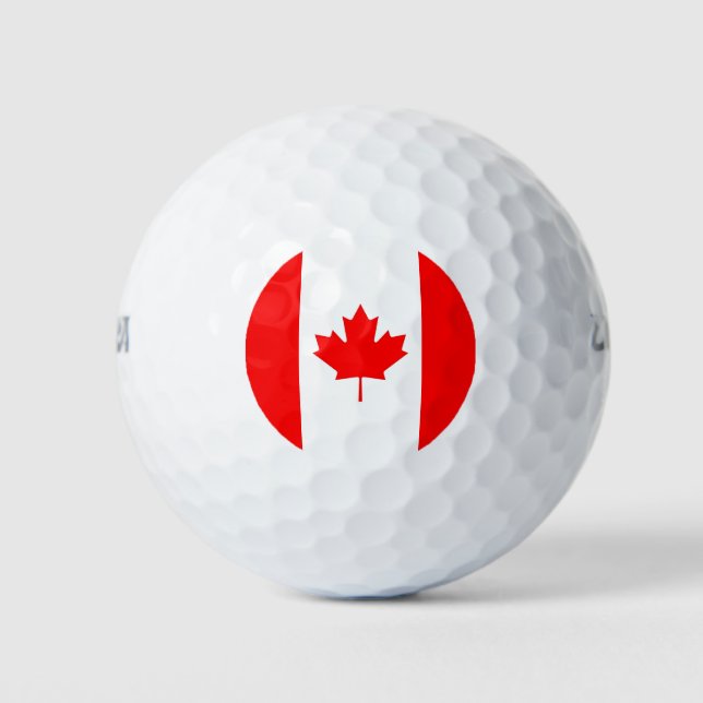 Wilson Golf Ball with flag of Canada (Front)