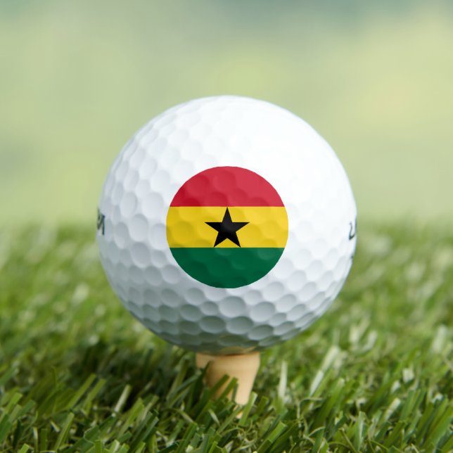 Wilson Golf Ball with flag of Ghana (Insitu Tee)