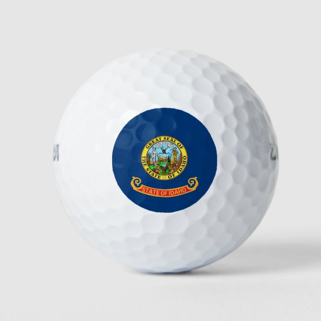 Wilson Golf Ball with flag of Idaho, USA (Front)