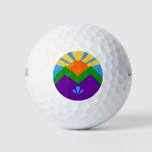 Wilson Golf Ball with flag of Manitou Springs