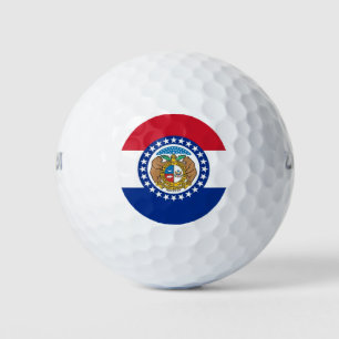 Wilson Golf Ball with flag of Missouri