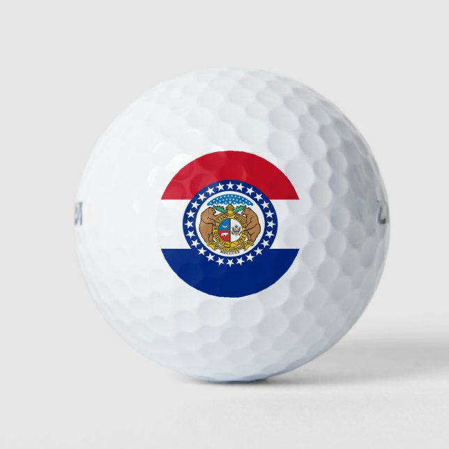 Wilson Golf Ball with flag of Missouri (Front)