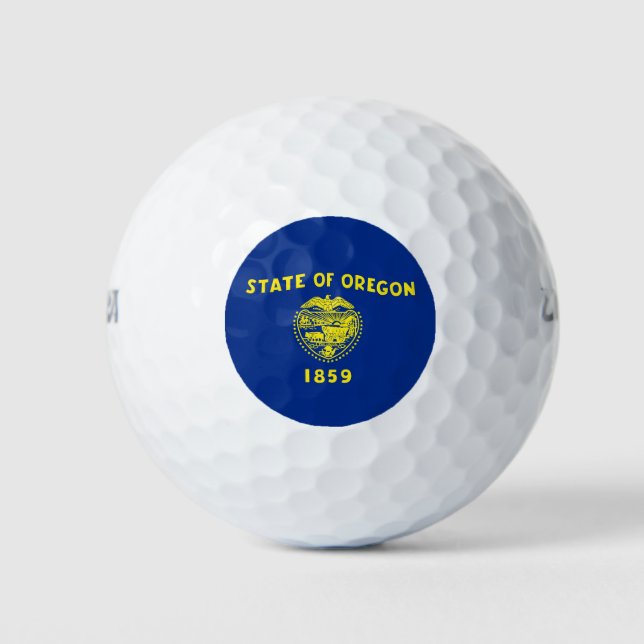 Wilson Golf Ball with flag of Oregon, USA (Front)