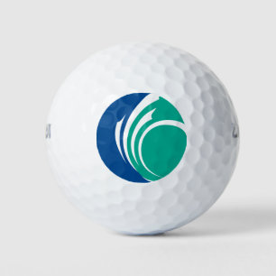 Wilson Golf Ball with flag of Ottawa, Canada