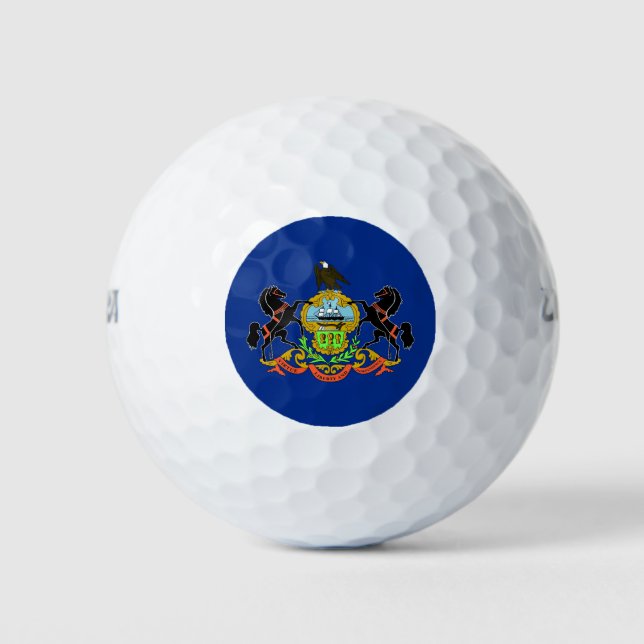 Wilson Golf Ball with flag of Pennsylvania (Front)