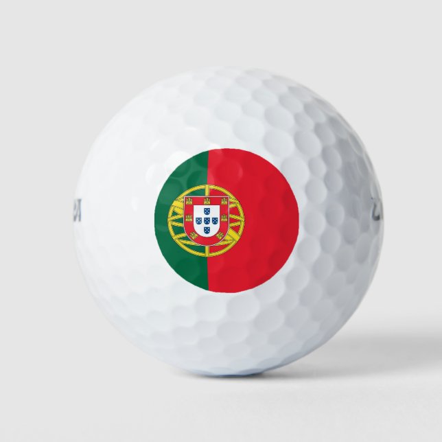 Wilson Golf Ball with flag of Portugal (Front)