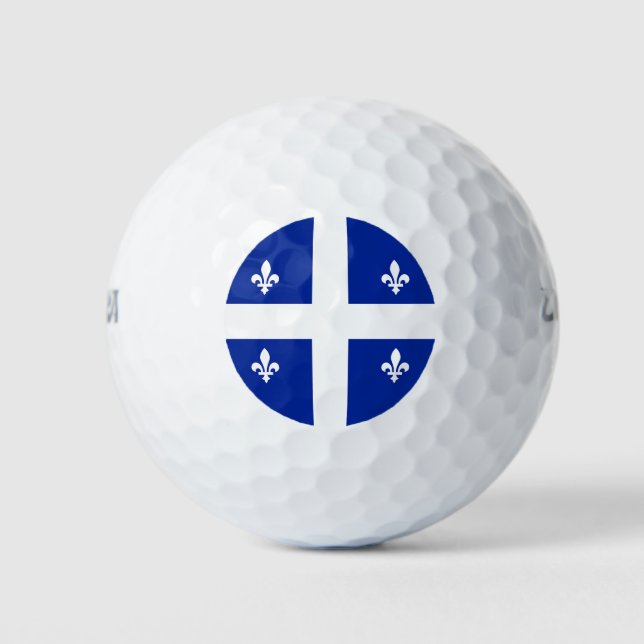 Wilson Golf Ball with flag of Quebec (Front)