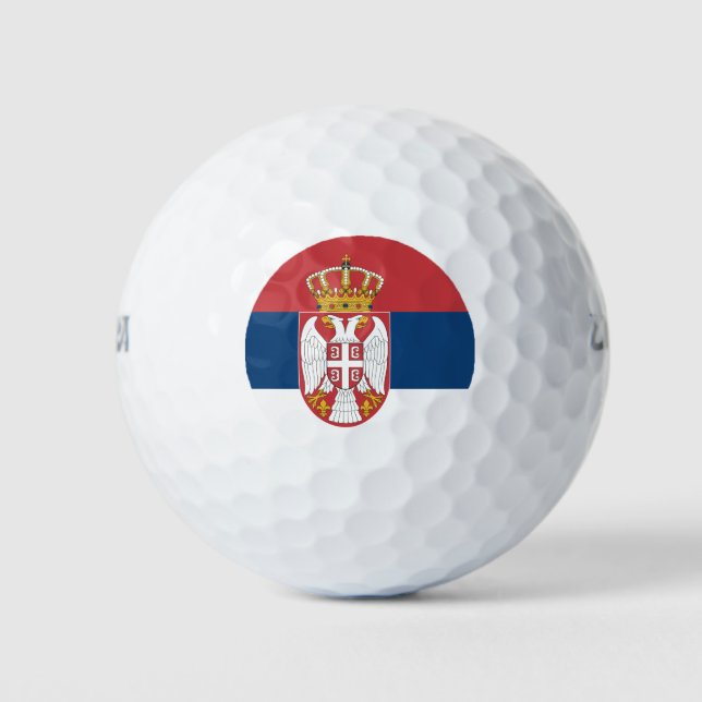 Wilson Golf Ball with flag of Serbia (Front)